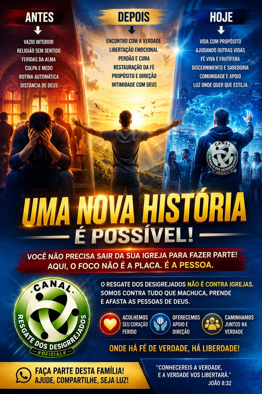 ENTRE A FÉ, A RELIGIÃO E AS RELAÇÕES HUMANAS
