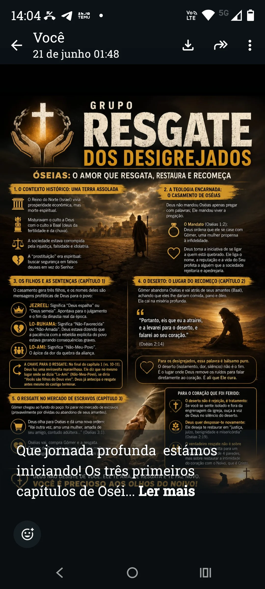 O amor que resgata, restaura e recomeça
